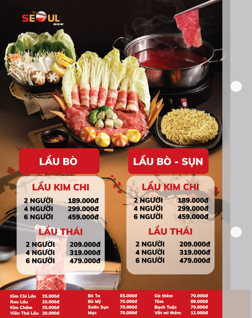 Menu SEOUL Nam Định trang 5
