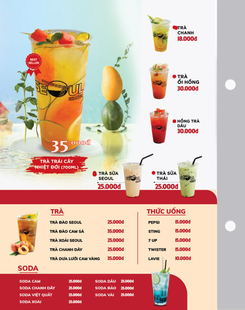 Menu SEOUL Nam Định trang 13