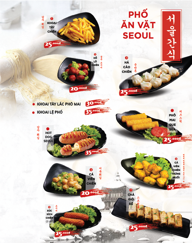 Menu SEOUL Minh Hưng trang 12