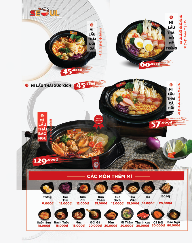 Menu SEOUL Minh Hưng trang 4