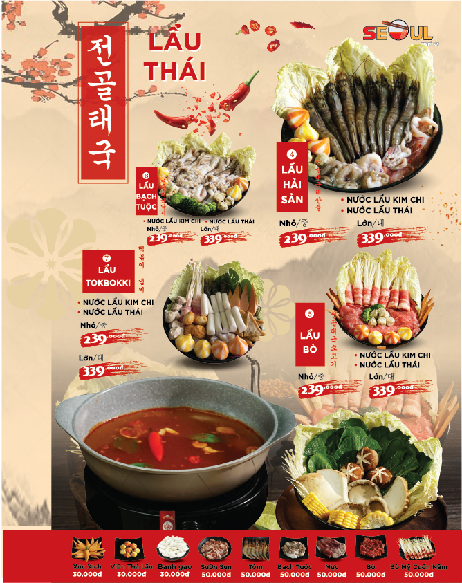 Menu SEOUL Minh Hưng trang 6