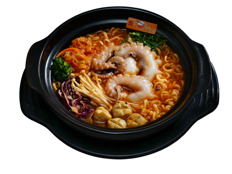 Mì kim chi bạch tuộc