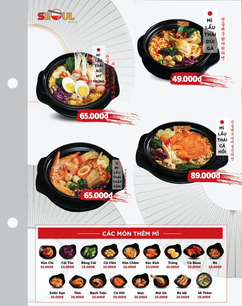 Menu SEOUL Gò Vấp - 04 Lê Đức Thọ trang 1