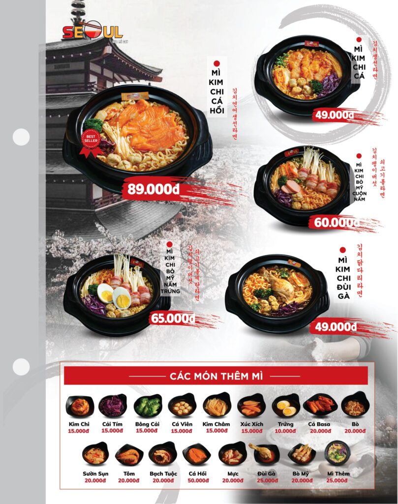 Menu SEOUL Gò Vấp - 04 Lê Đức Thọ trang 2