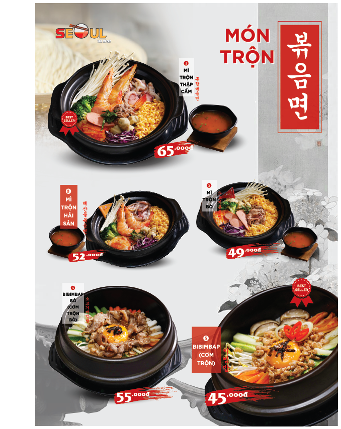 Menu SEOUL Châu Đốc trang 9
