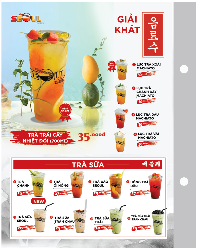 Menu SEOUL Châu Đốc trang 13