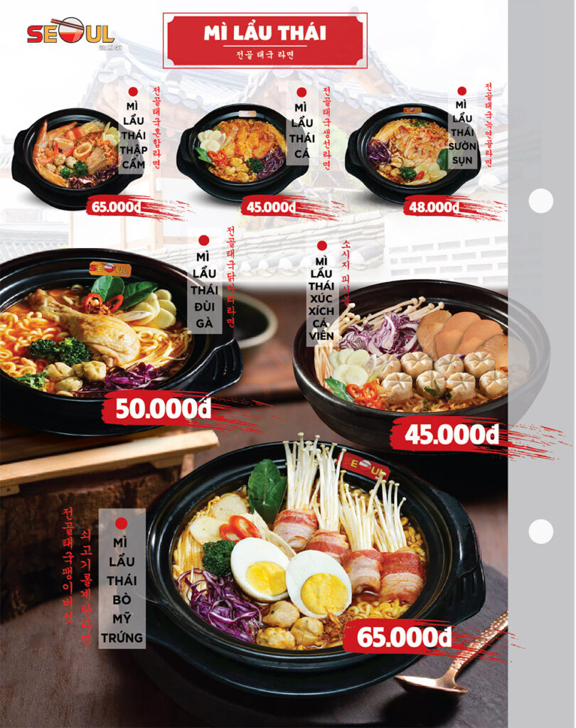 Menu SEOUL Thuận Giao trang 3