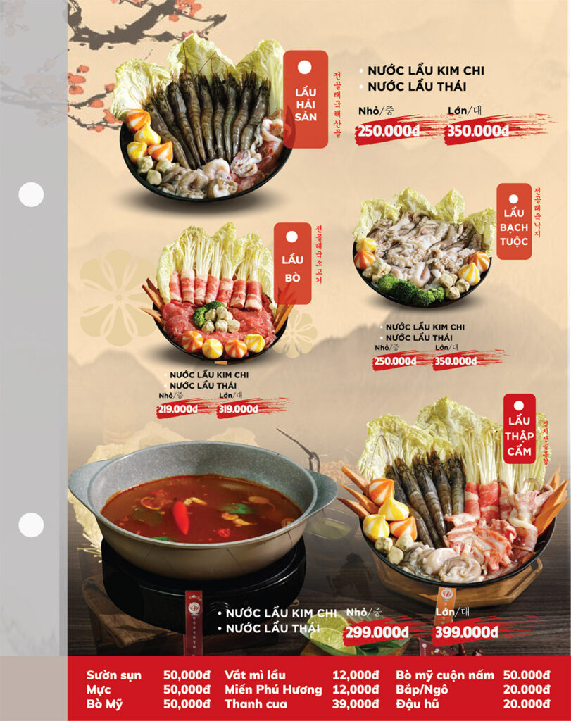 Menu SEOUL Thuận Giao trang 8