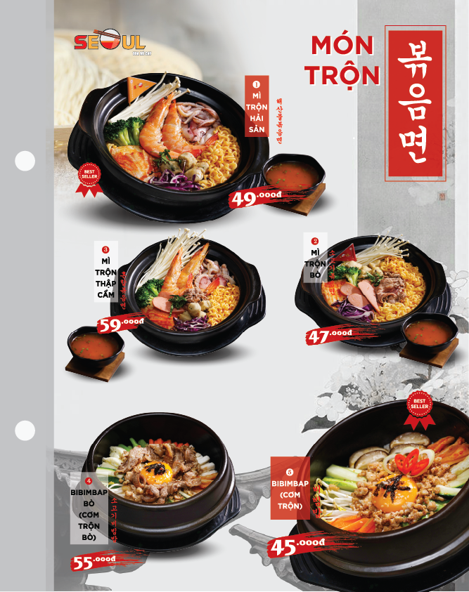 Menu SEOUL Tân An trang 10