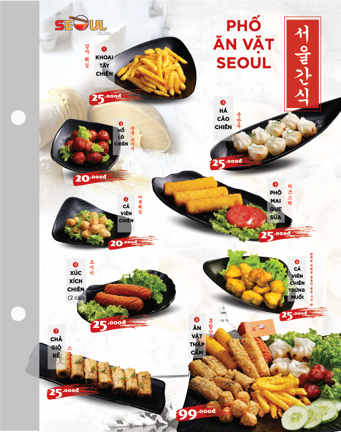 Menu SEOUL Tân An trang 12