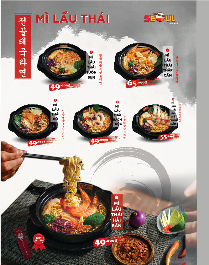 Menu SEOUL Châu Đức trang 3