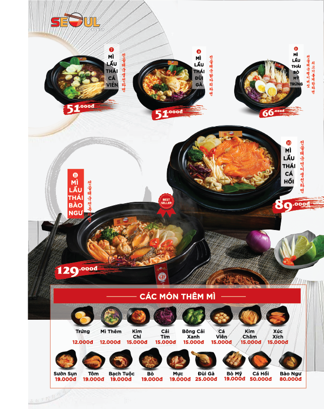 Menu SEOUL Nha Trang trang 4