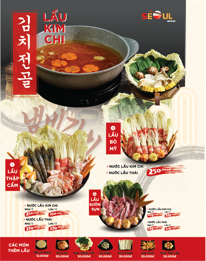 Menu SEOUL Nha Trang trang 5