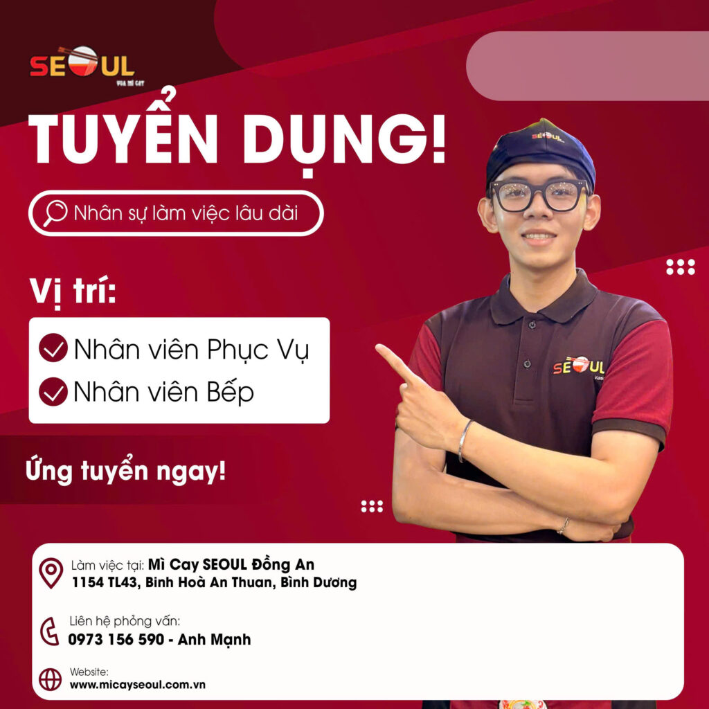 SEOUL ĐỒNG AN TUYỂN DỤNG