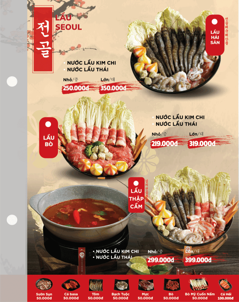 Menu SEOUL Sa Đéc trang 6