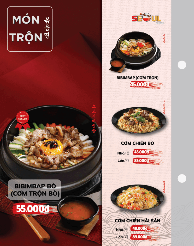 Menu SEOUL Sa Đéc trang 9