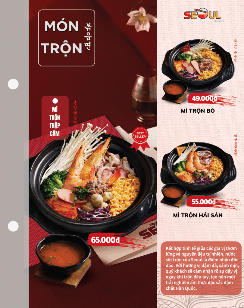 Menu SEOUL Phan Rí Cửa trang 10