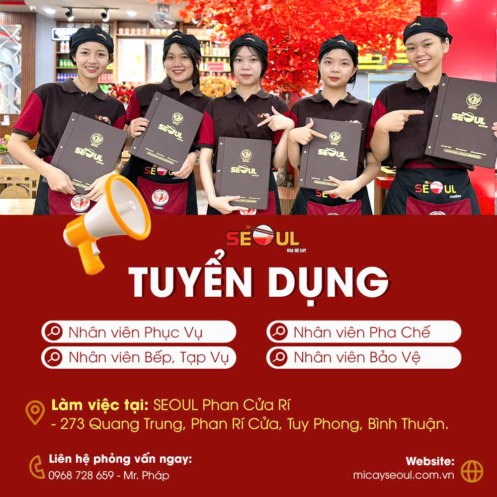 SEOUL PHAN RÍ CỬA TUYỂN DỤNG
