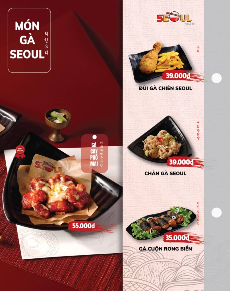 Menu SEOUL Đồng Hới trang 11
