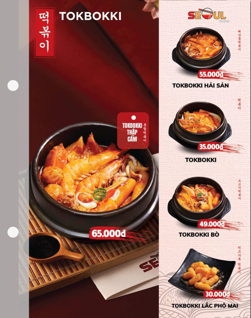 Menu SEOUL Đồng Hới trang 12