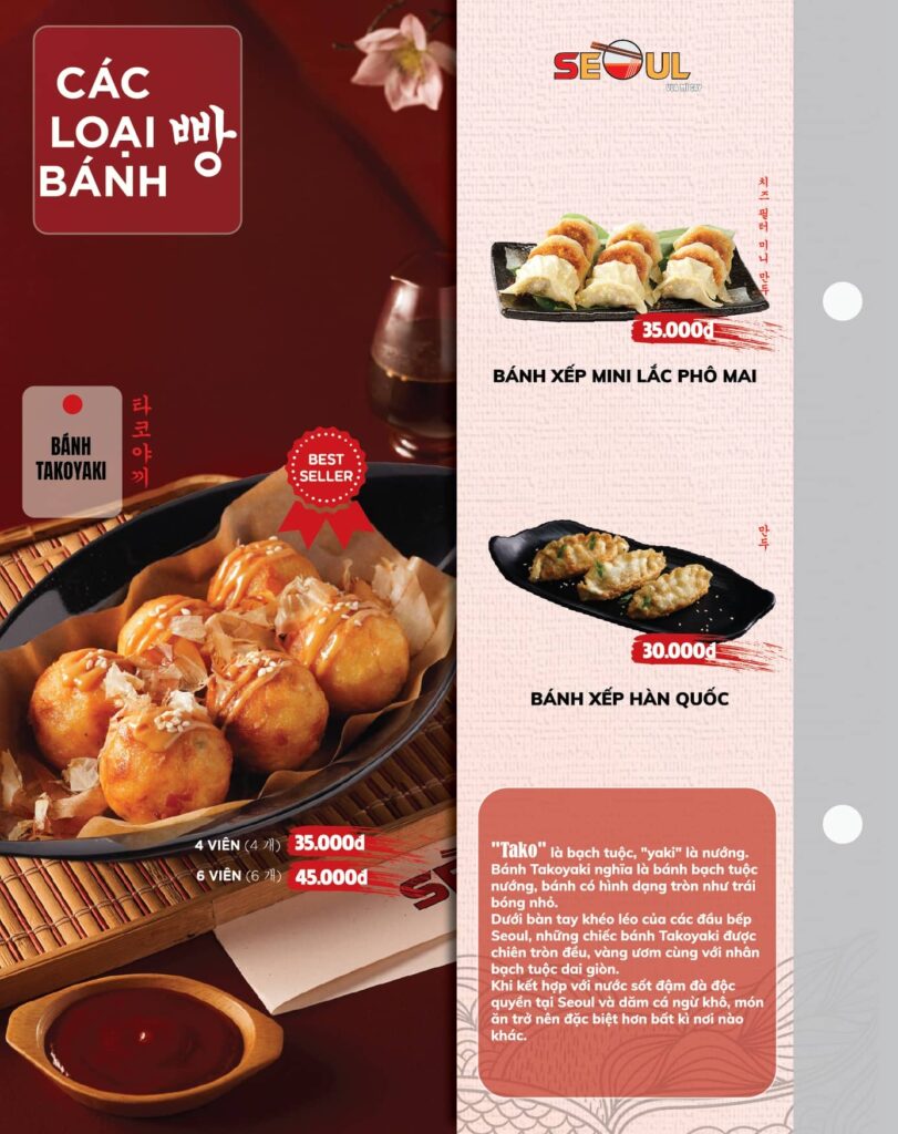Menu SEOUL Đồng Hới trang 7