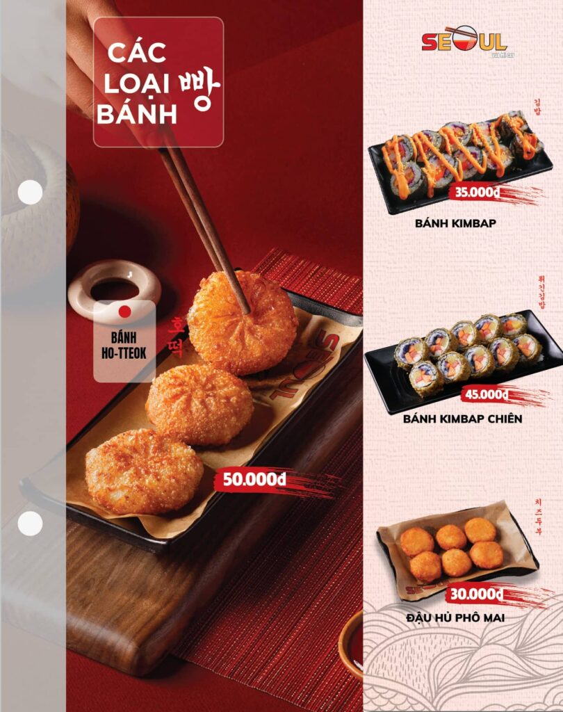 Menu SEOUL Đồng Hới trang 8