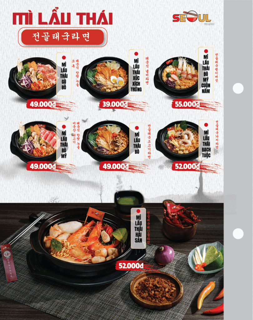 Menu SEOUL Tân Châu trang 3