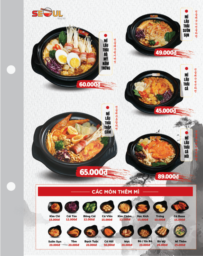 Menu SEOUL Tân Châu trang 4