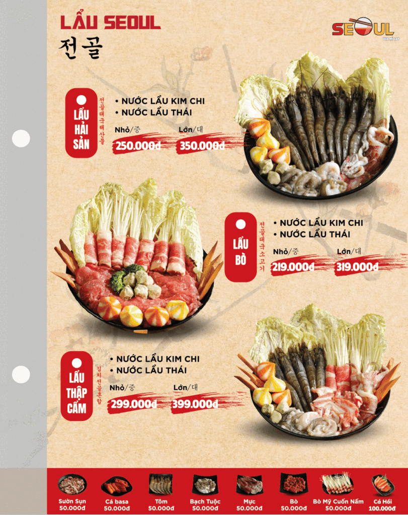 Menu SEOUL Tân Châu trang 6