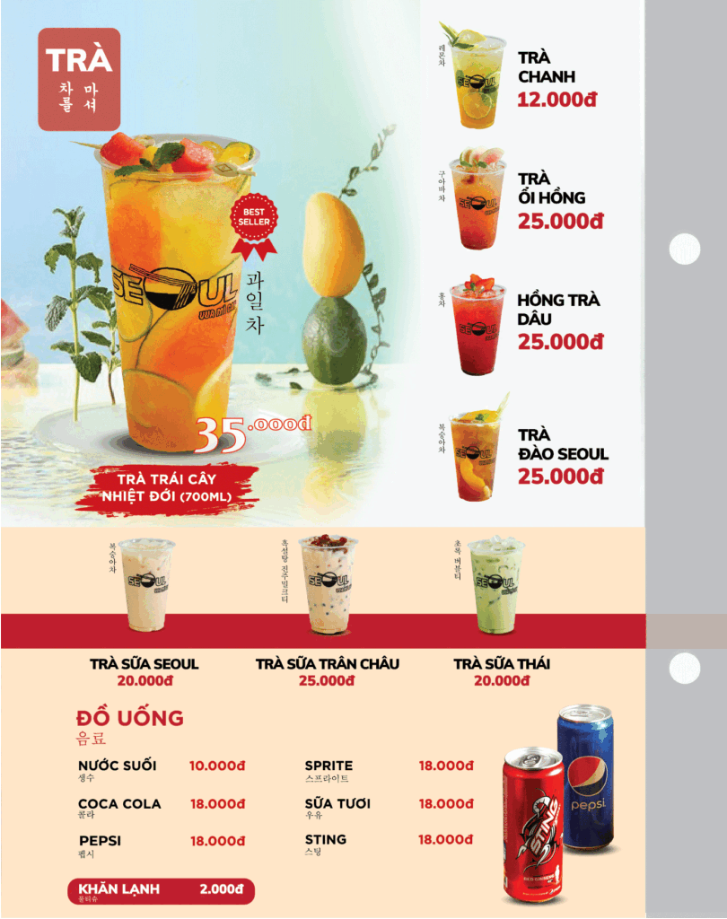 Menu SEOUL Tân Châu trang 13