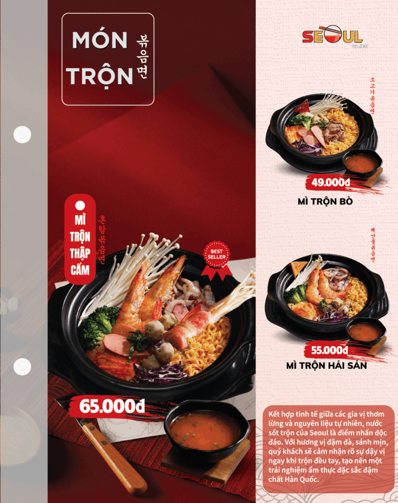 Menu SEOUL Tô Ngọc Vân trang 10