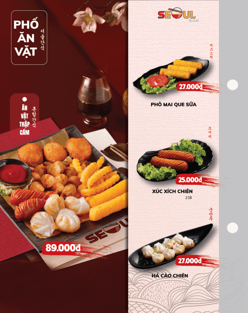 Menu SEOUL Tô Ngọc Vân trang 13