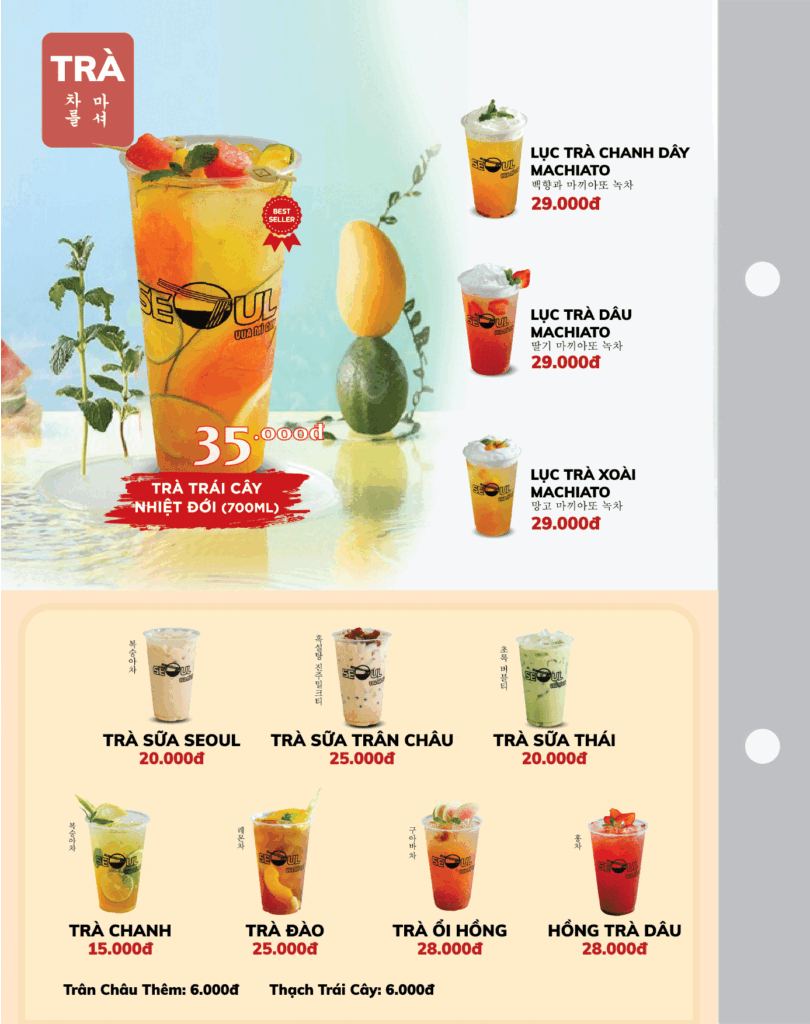 Menu SEOUL Tô Ngọc Vân trang 15