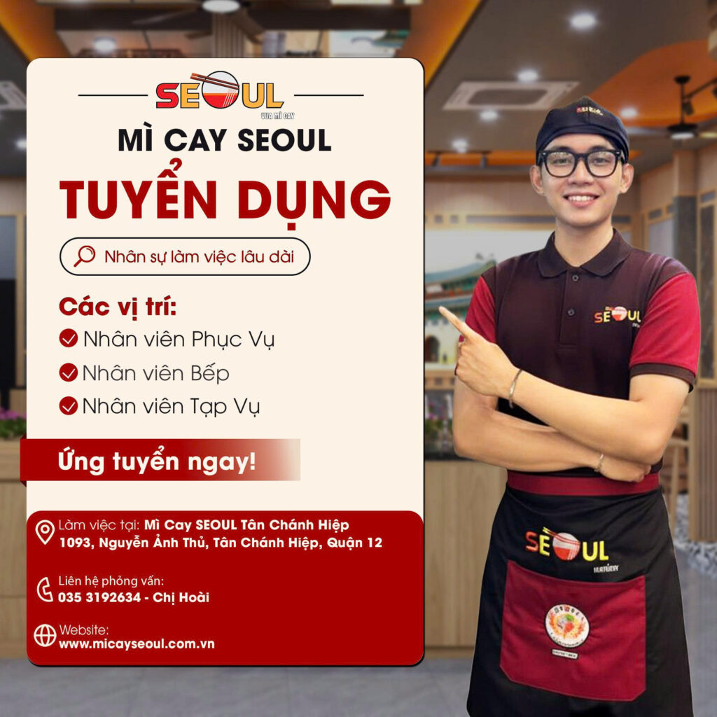 SEOUL TÂN CHÁNH HIỆP – QUẬN 12 TUYỂN DỤNG