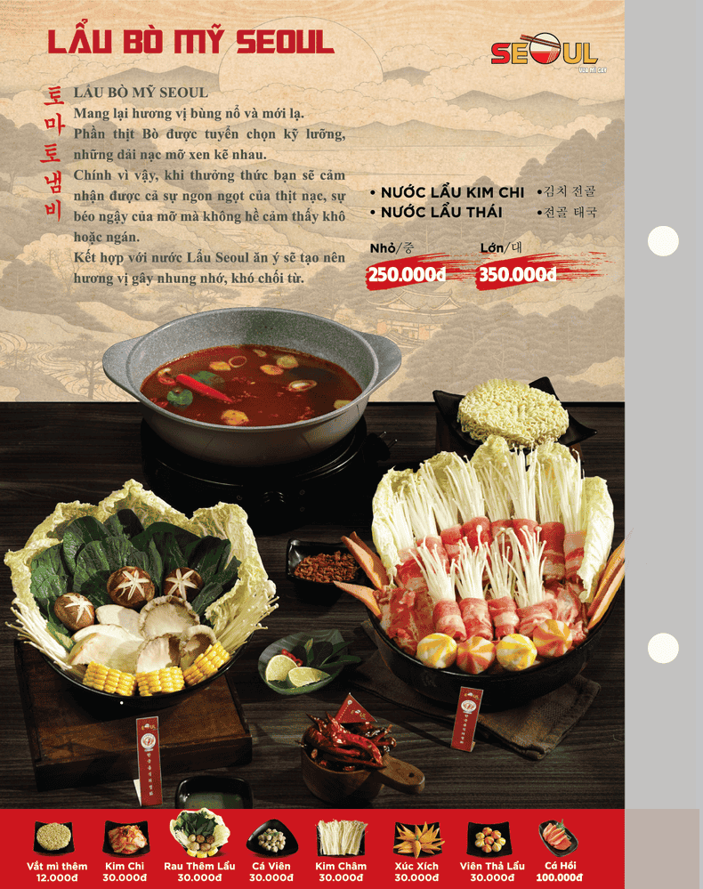 Menu SEOUL Aeon Bình Tân trang 5