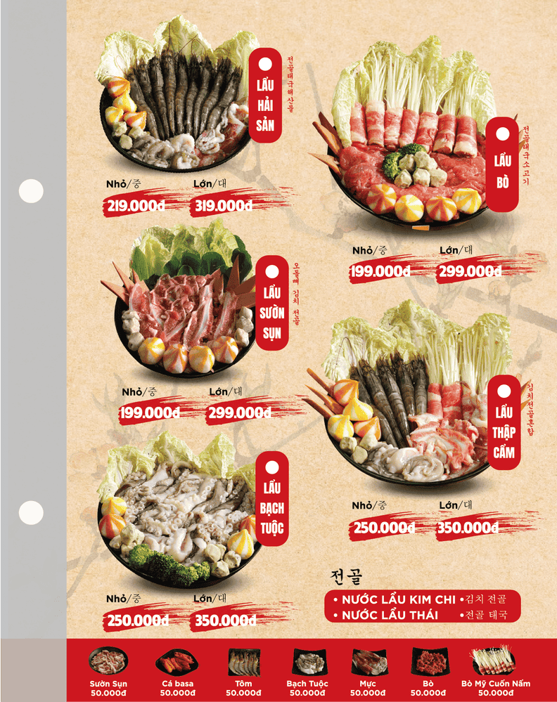 Menu SEOUL Aeon Bình Tân trang 6
