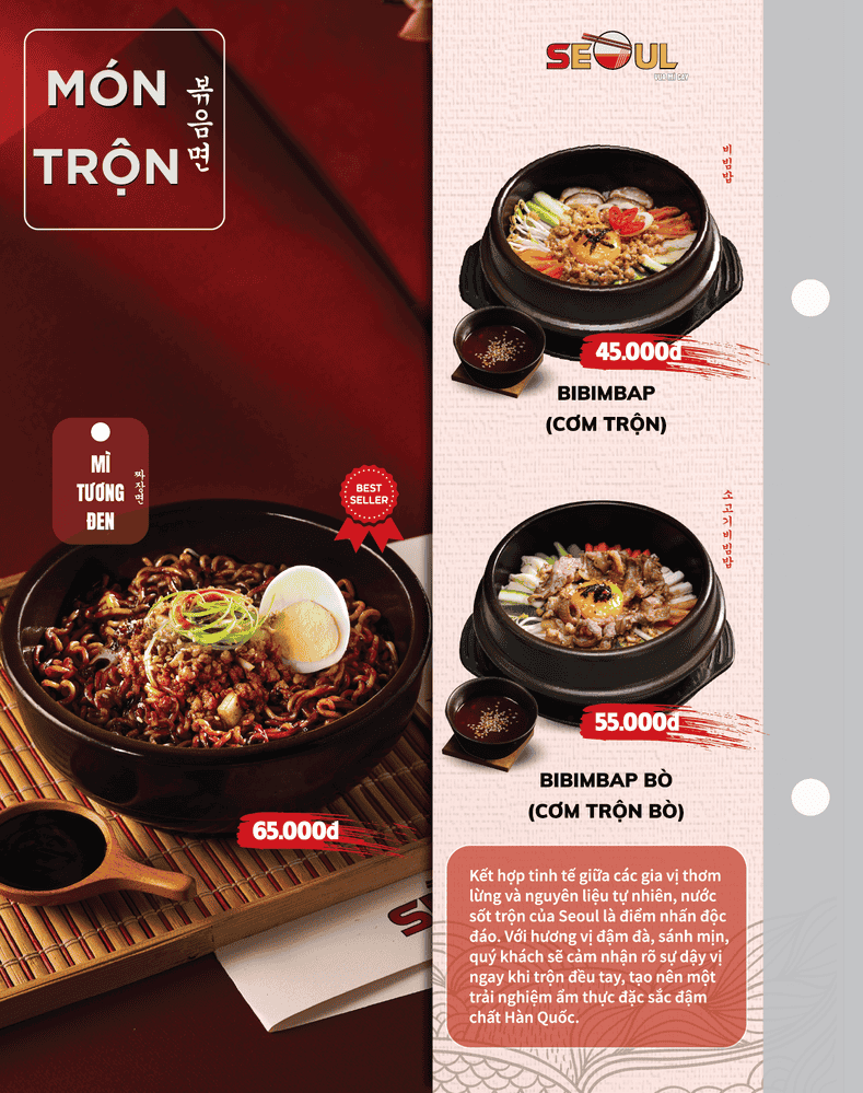 Menu SEOUL Aeon Bình Tân trang 9