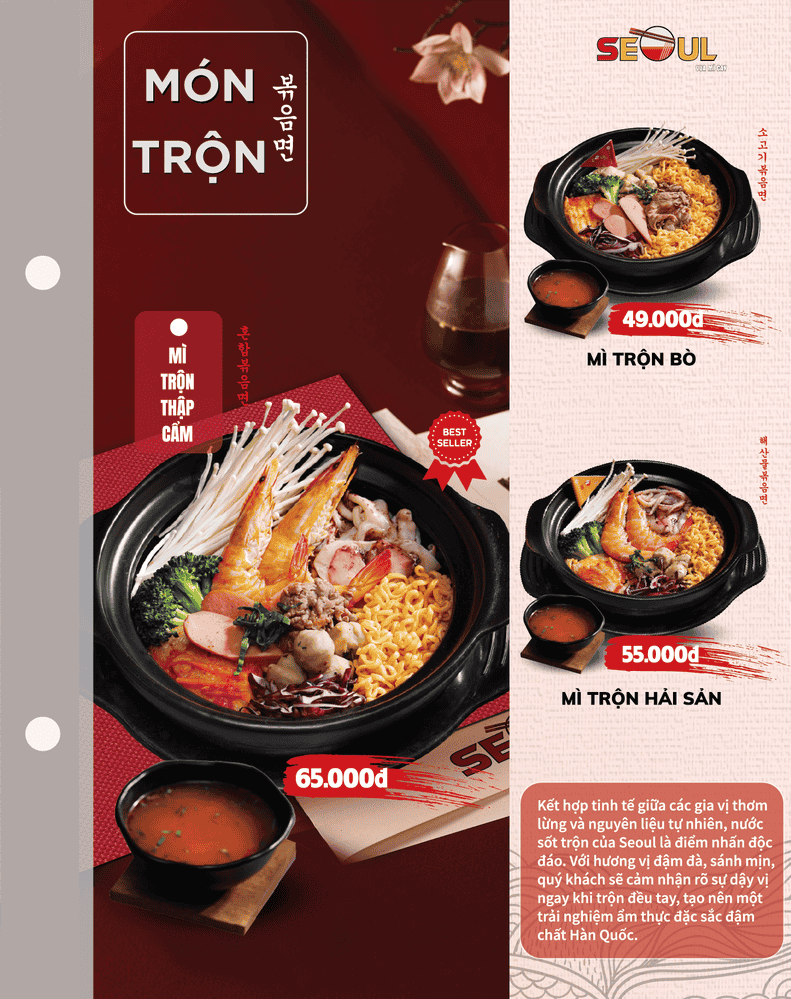 Menu SEOUL Aeon Bình Tân trang 10