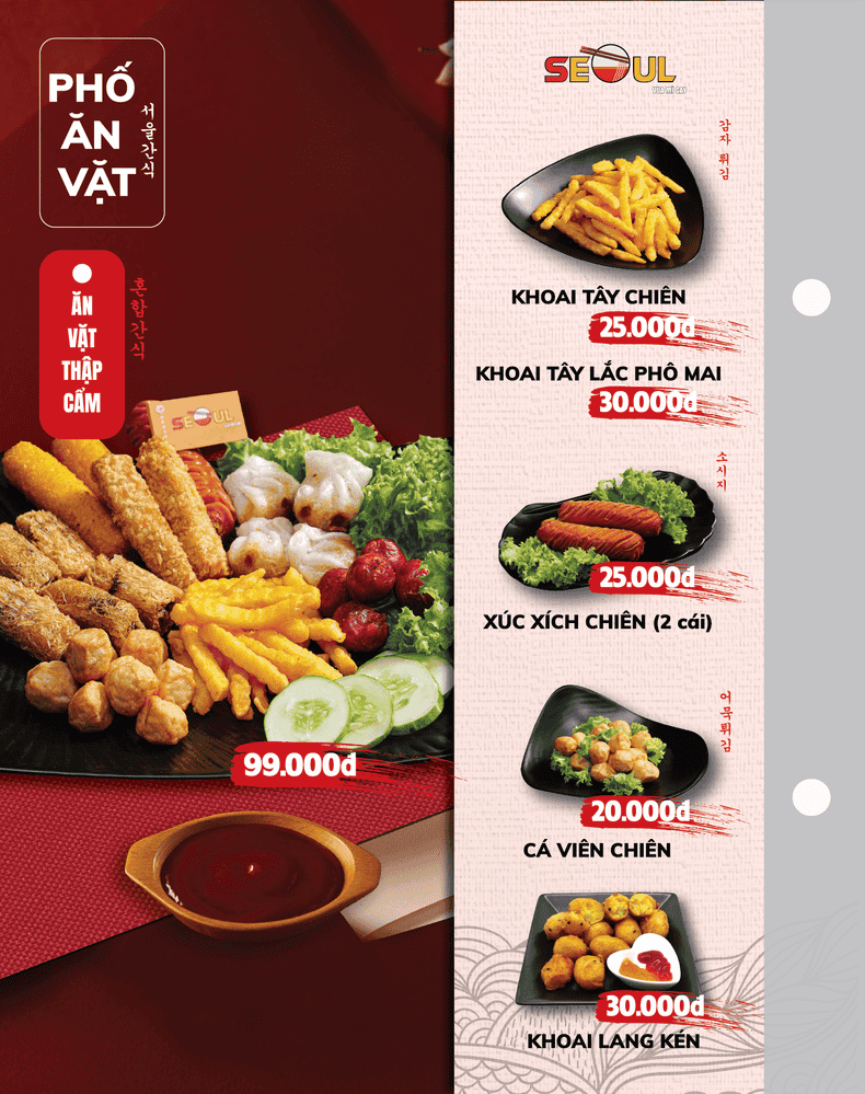 Menu SEOUL Aeon Bình Tân trang 13
