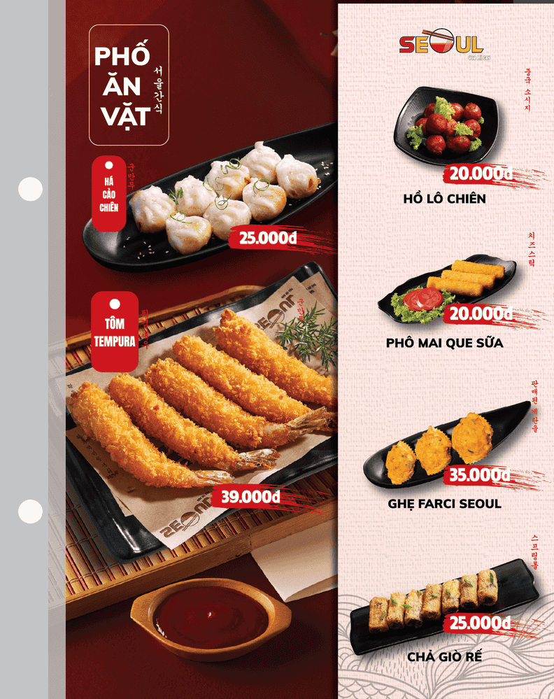 Menu SEOUL Aeon Bình Tân trang 14