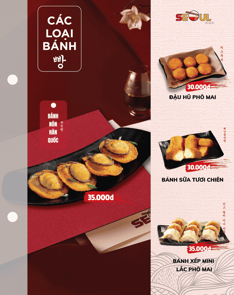 Menu SEOUL Châu Phú trang 8
