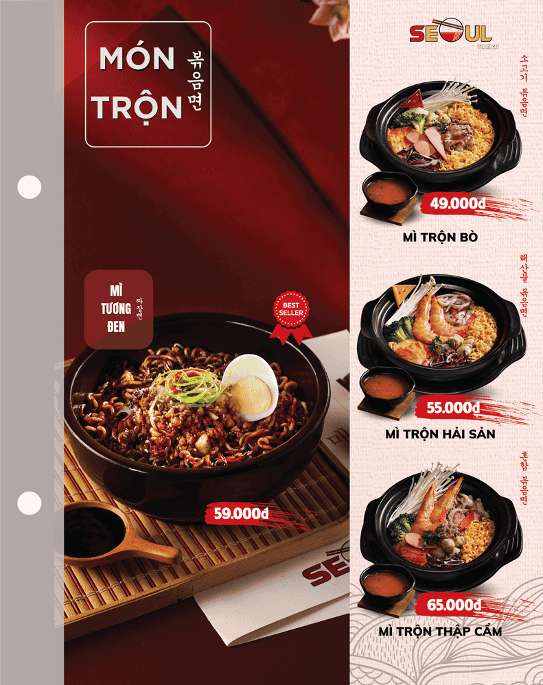 Menu SEOUL Châu Phú trang 10