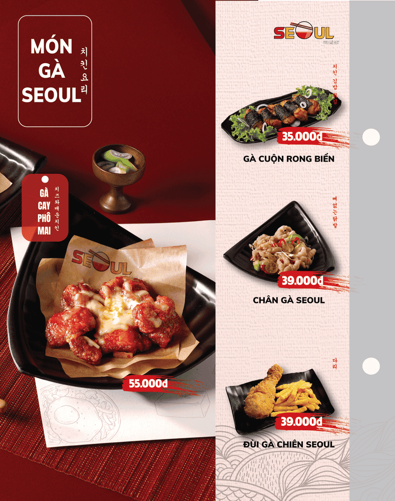 Menu SEOUL Châu Phú trang 11