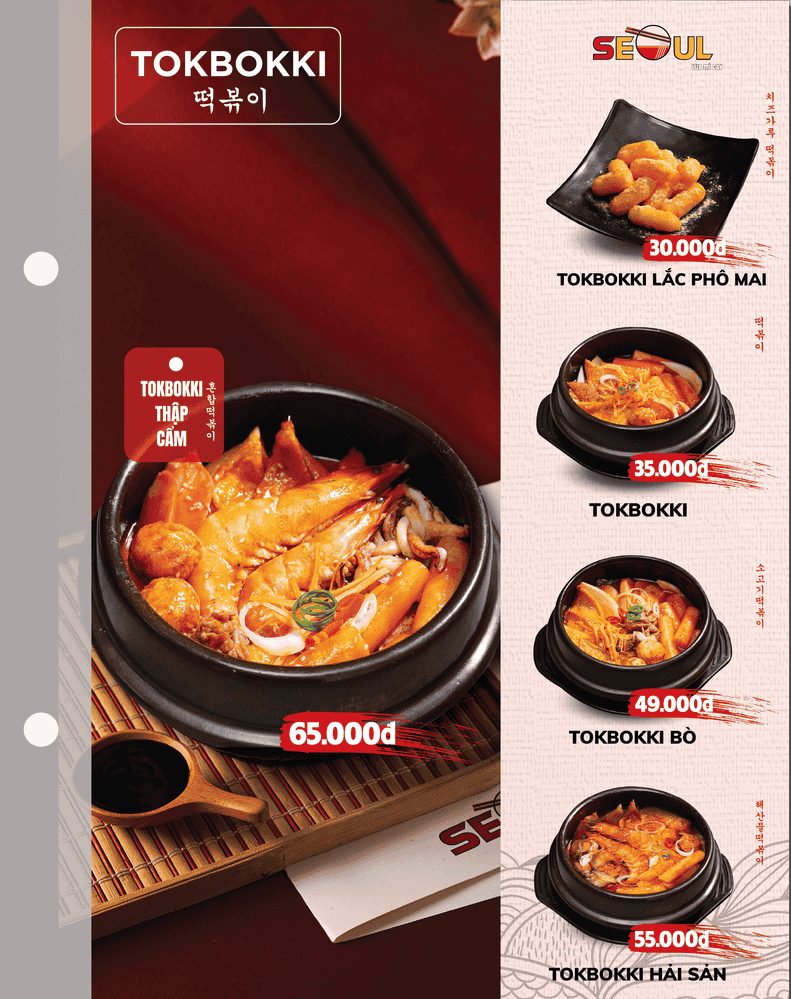 Menu SEOUL Châu Phú trang 12