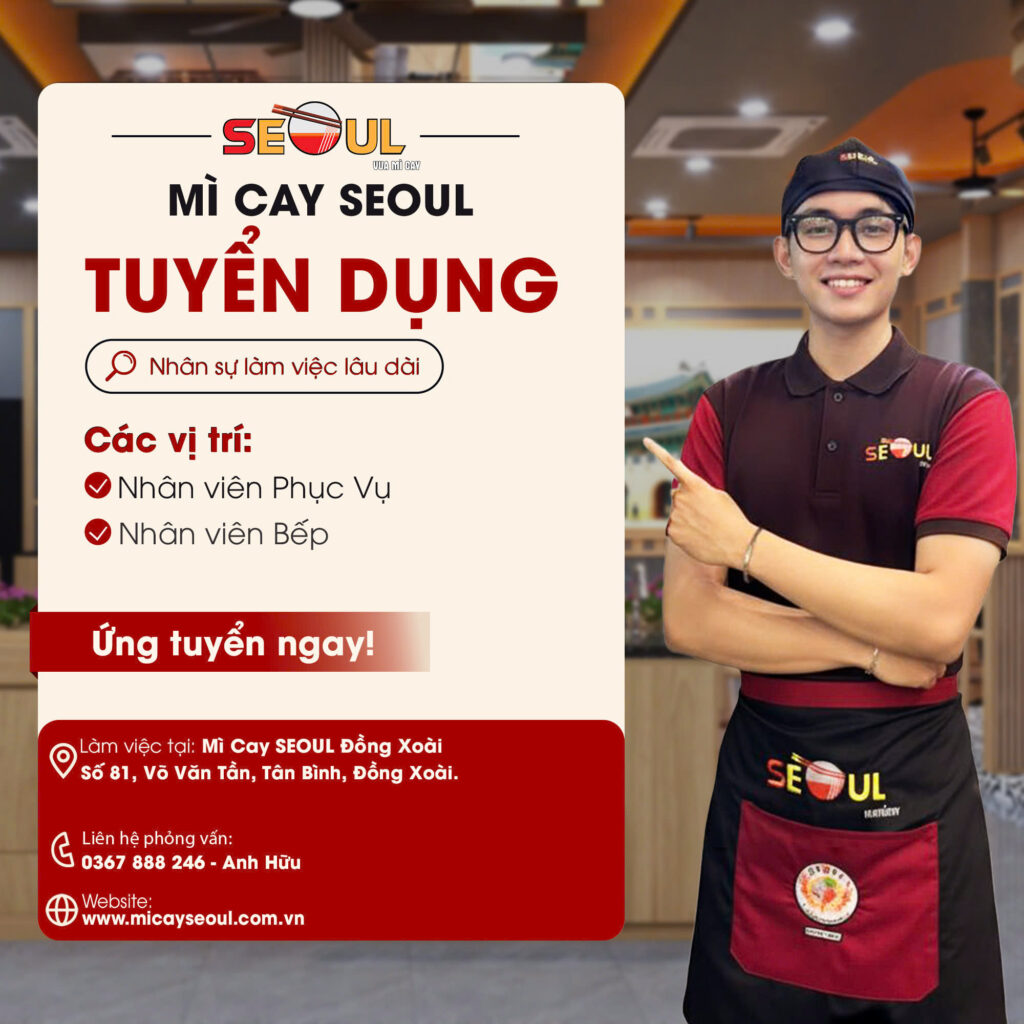 SEOUL ĐỒNG XOÀI TUYỂN DỤNG