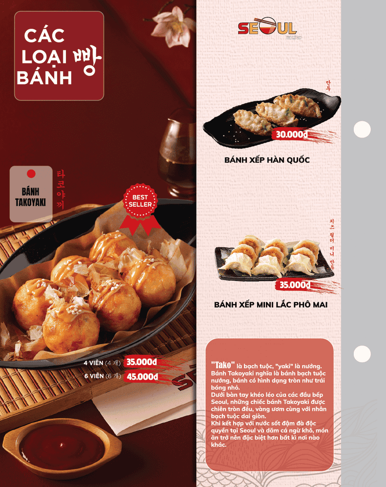 Menu SEOUL Vị Thanh trang 7