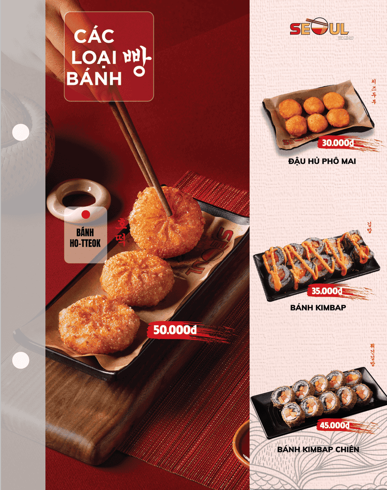 Menu SEOUL Vị Thanh trang 8