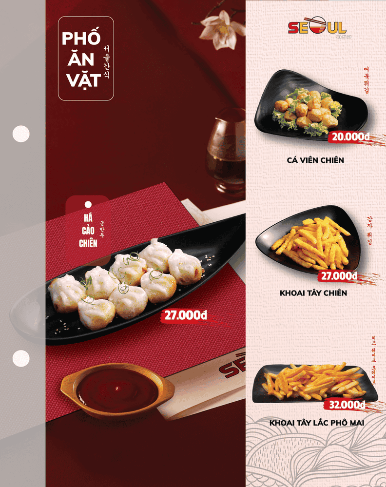 Menu SEOUL Vị Thanh trang 14