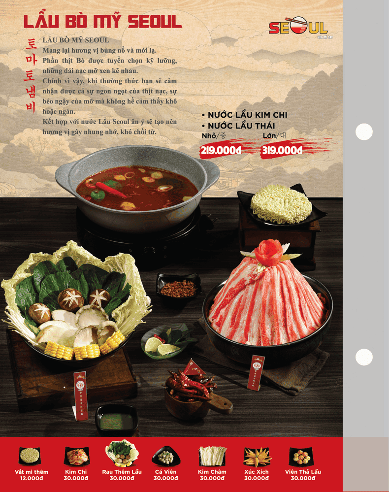Menu SEOUL Hà Tĩnh trang 5