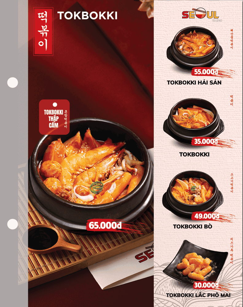 Menu SEOUL Hà Tĩnh trang 12
